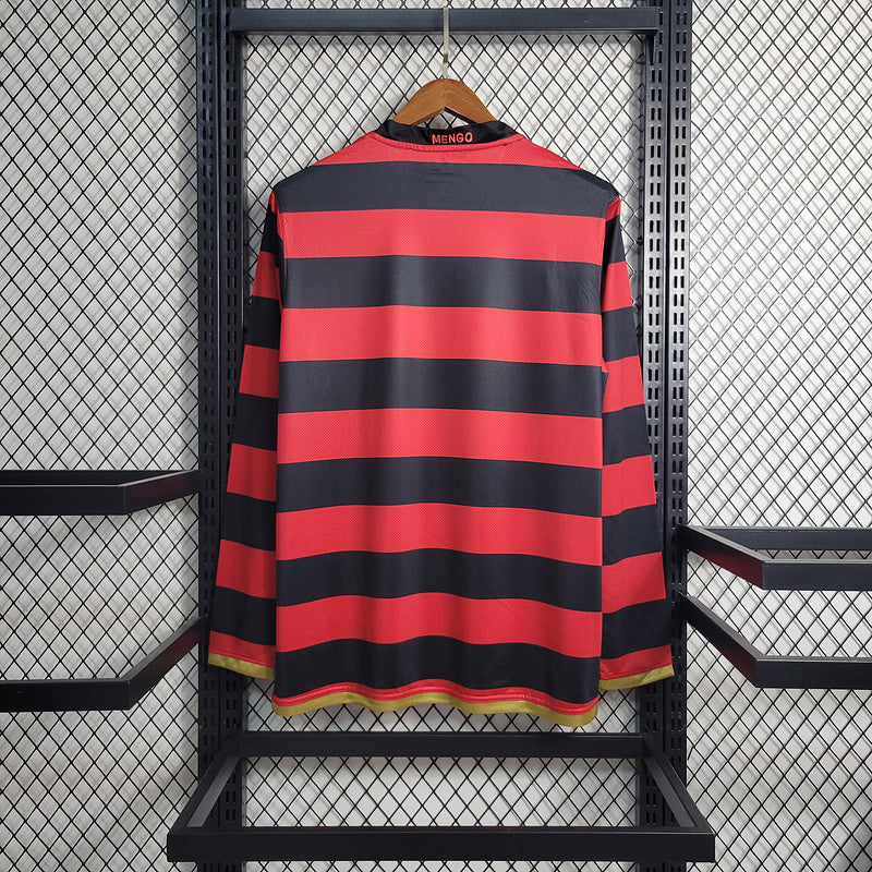 Flamengo Retro Long Sleeve Home Kit 10/11