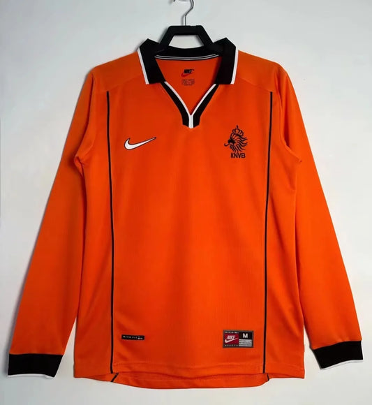 Netherlands Retro Long Sleeve Home Kit 97/98