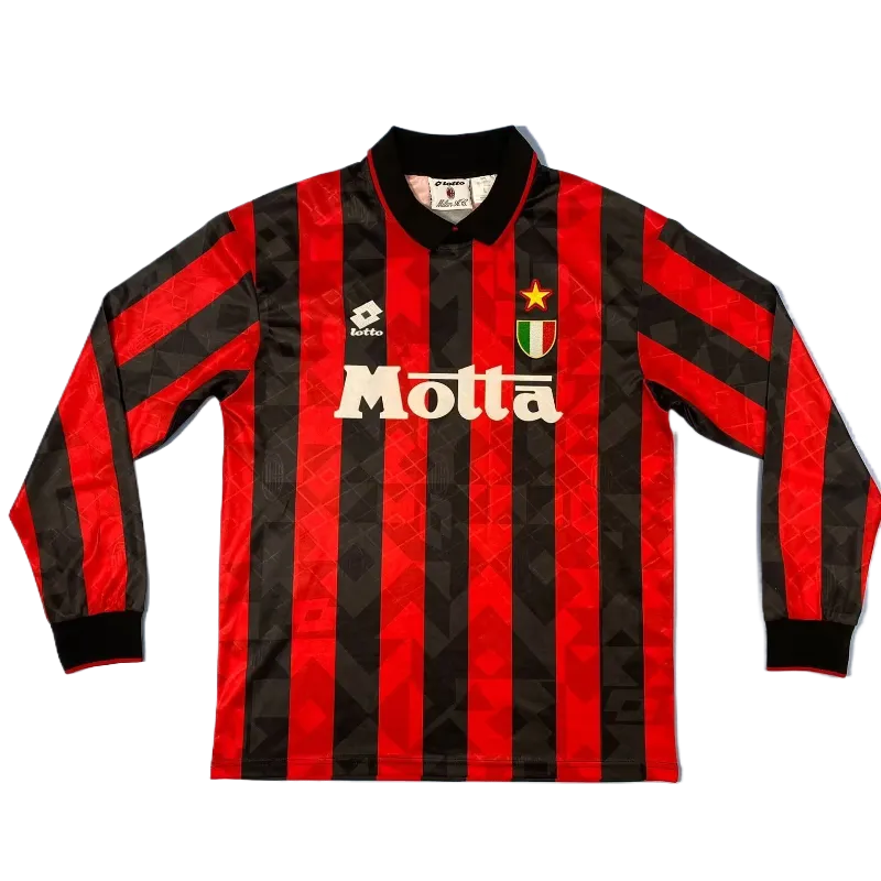 AC Milan Retro Long Sleeve Home Kit 94/95