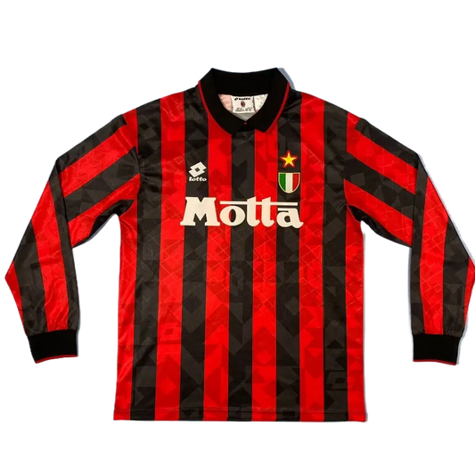 AC Milan Retro Long Sleeve Home Kit 94/95