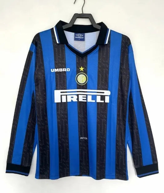 Inter Milan Retro Long Sleeve Home Kit 97/98