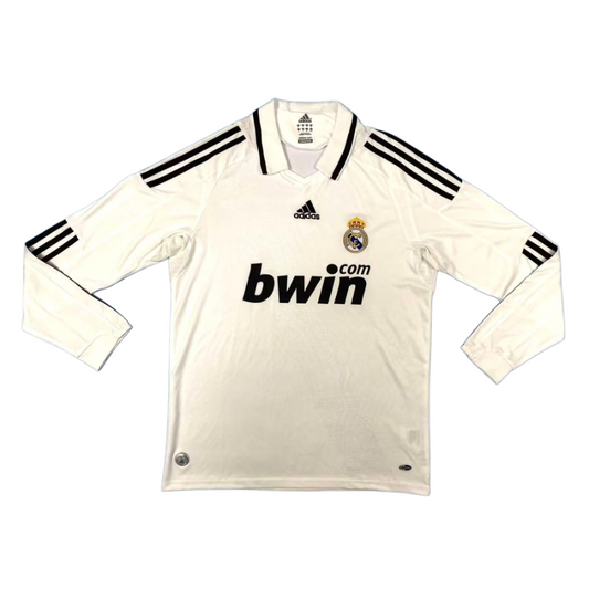 Real Madrid Retro Long Sleeve Home Kit 08/09