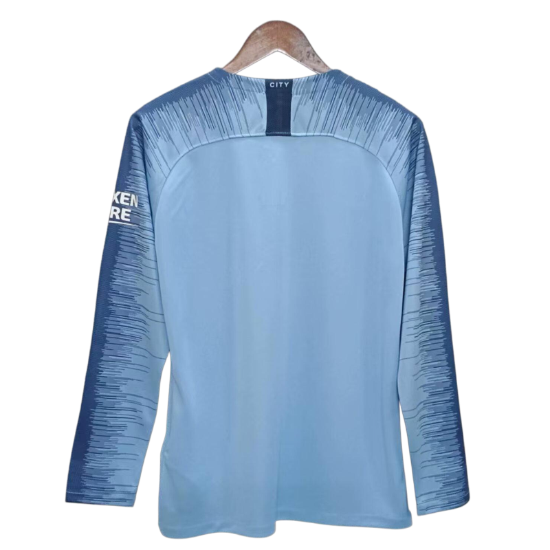 Manchester City Retro Long Sleeve Home Kit 18/19
