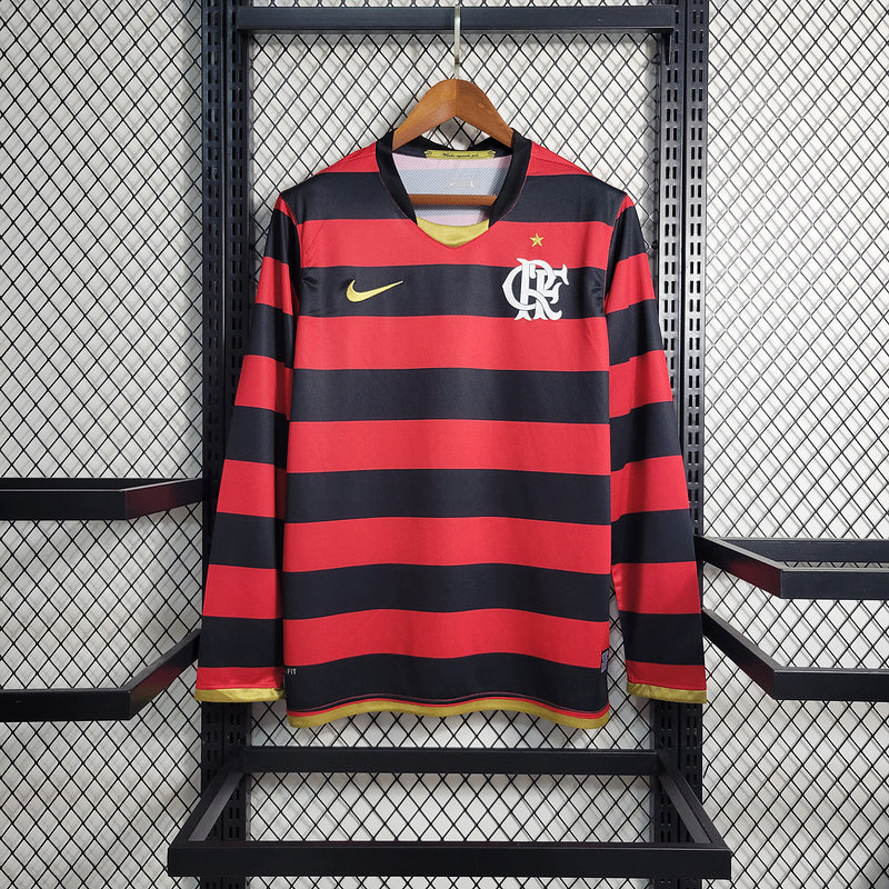 Flamengo Retro Long Sleeve Home Kit 10/11