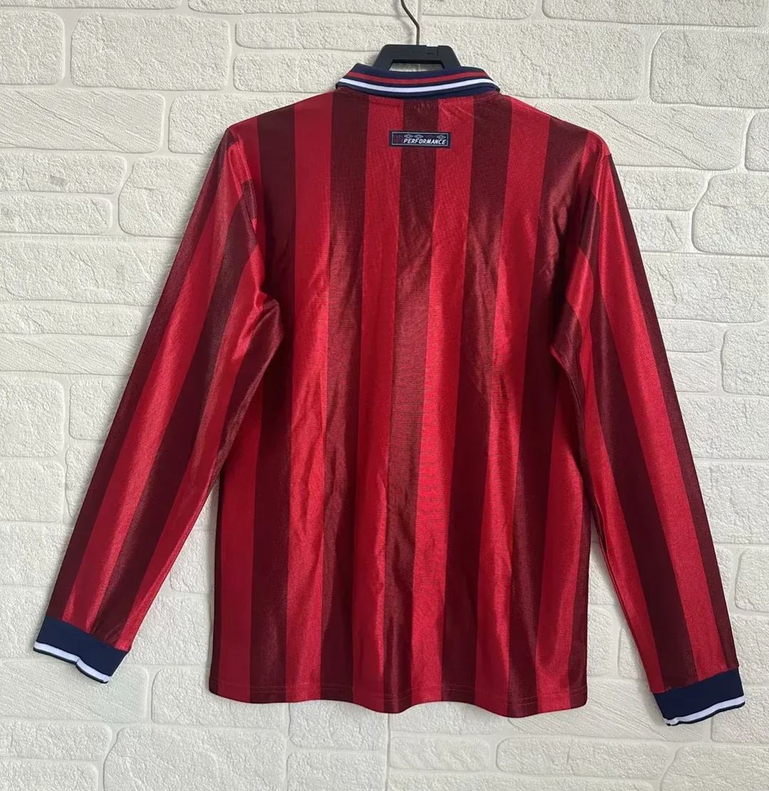 England Retro Long Sleeve Away Kit 98/99