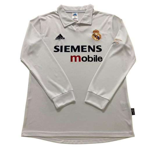 Real Madrid Retro Long Sleeve Home Kit 02/03