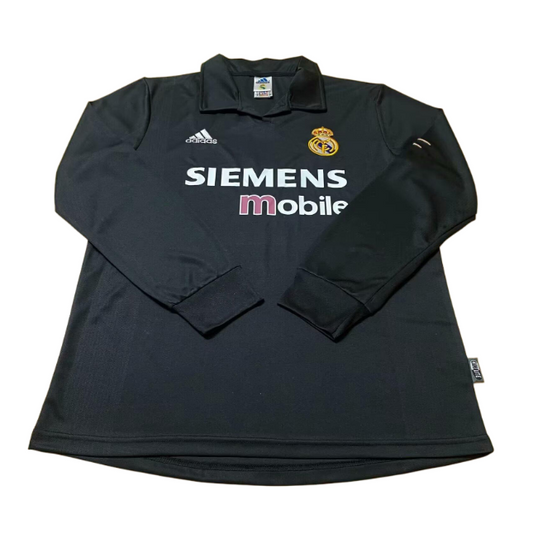 Real Madrid Retro Long Sleeve Away Kit 02/03