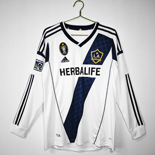 LA Galaxy Retro Long Sleeve Home Kit 12/13