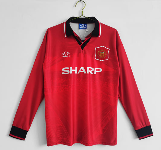 Manchester United Retro Long Sleeve Home Kit 94/96