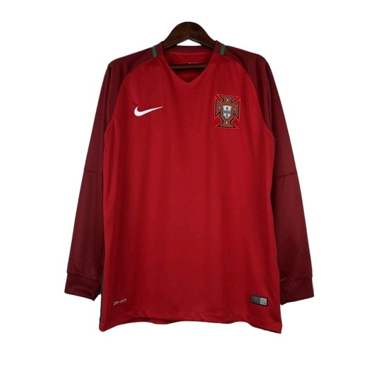 Portugal Retro Long Sleeve Home Kit 16/17