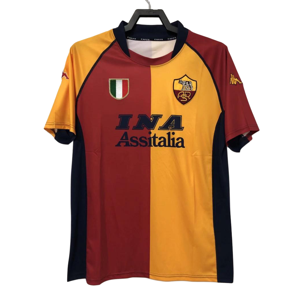 AS Roma Retro Home Kit 01/02
