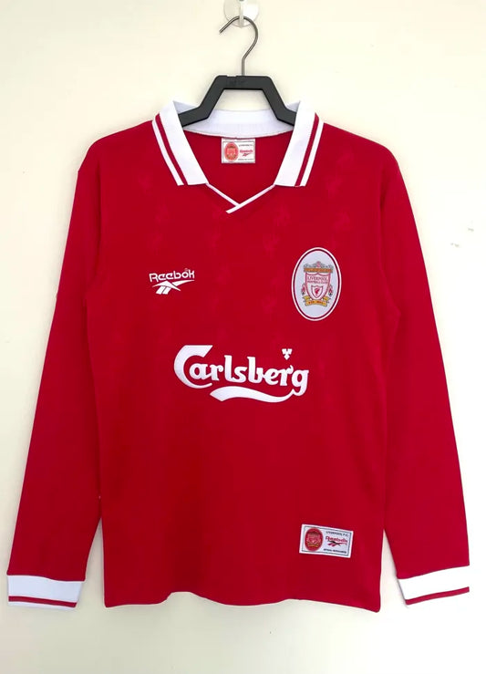 Liverpool Retro Long Sleeve Home Kit 96/97
