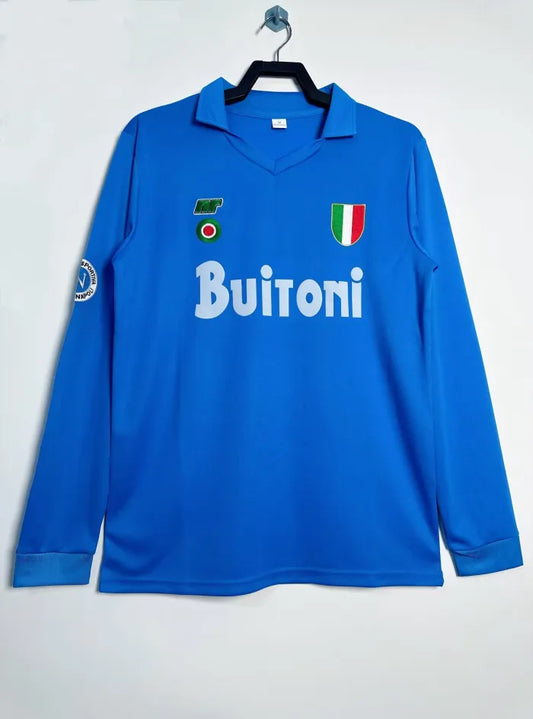 Napoli Retro Long Sleeve Home Kit 87/88