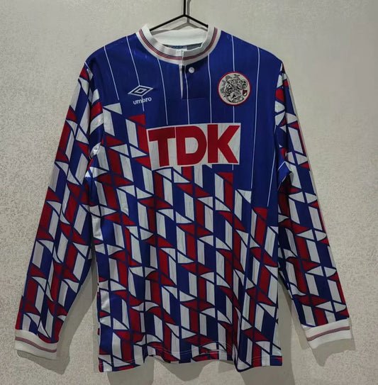 Ajax Retro Long Sleeve Away Kit 89/90