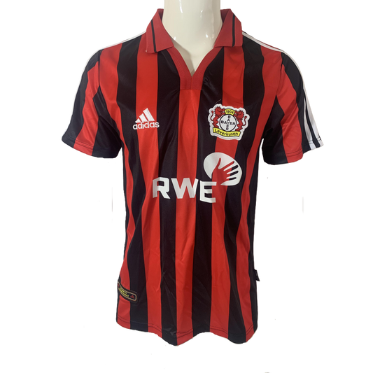 Bayer 04 Leverkusen Retro Home Kit 01/02