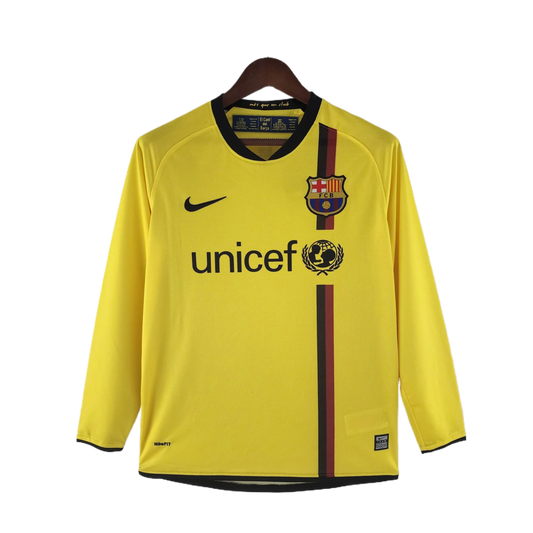 Barcelona Retro Long Sleeve Away Kit 08/09