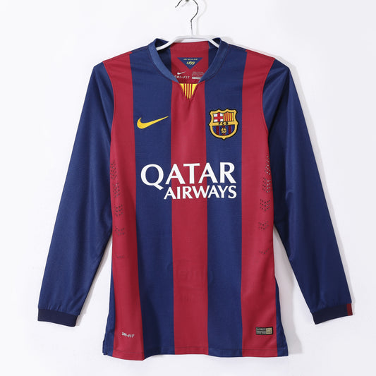 Barcelona Retro Long Sleeve Home Kit 14/15