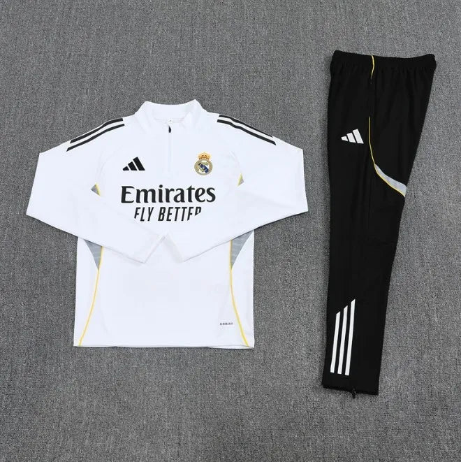 Real Madrid Tracksuit White 25/26