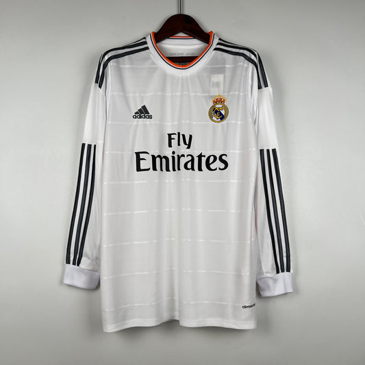 Real Madrid Retro Long Sleeve Home Kit 13/14