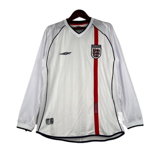 England Retro Long Sleeve Home Kit 02/03
