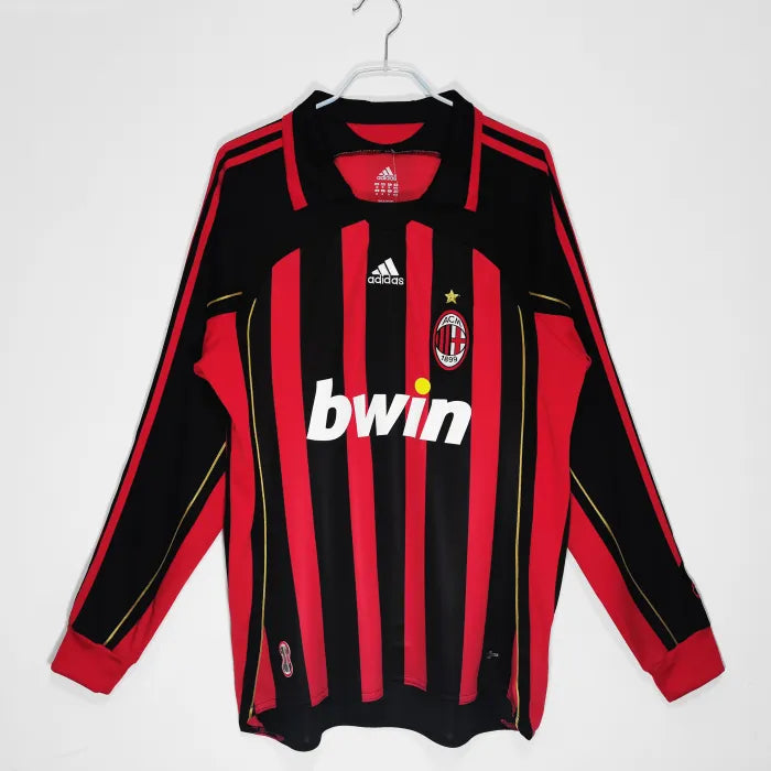AC Milan Retro Long Sleeve Home Kit 06/07