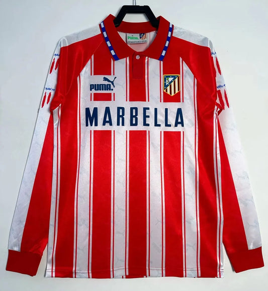 Atletico Madrid Retro Long Sleeve Home Kit 94/95