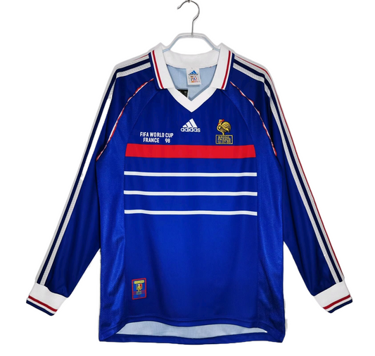 France Retro Long Sleeve Home Kit 98/99