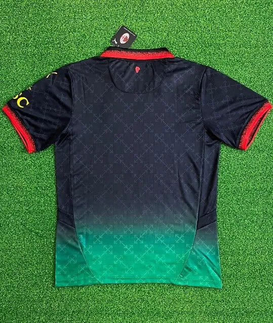 AC Milan x Off-White Black Fourth Edition Special Kit 24/25