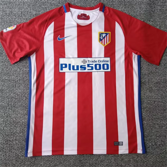 Atletico Madrid Retro Home Kit 16/17 (Laliga Patch Included)