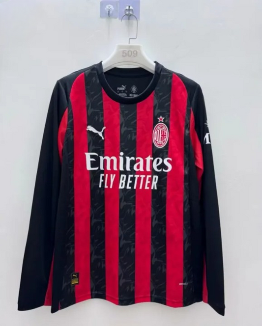 AC Milan Long Sleeve Home Kit 25/26