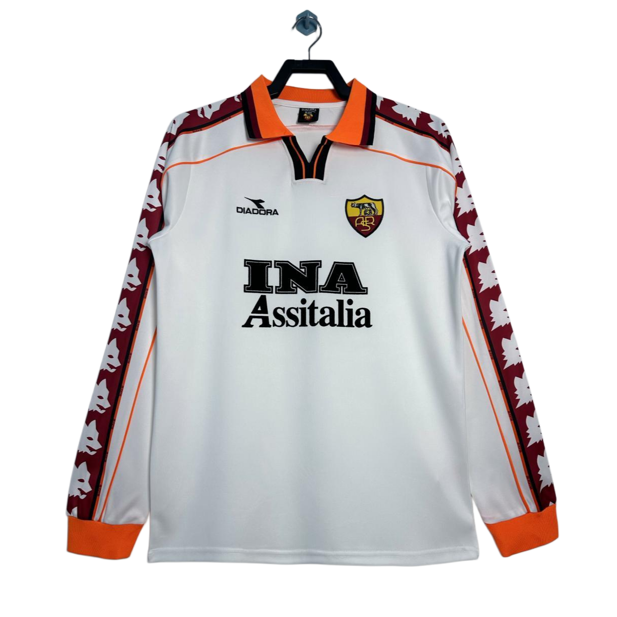 AS Roma Retro Long Sleeve Away Kit 98/99