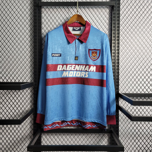 West Ham Retro Long Sleeve Away Kit 95/97