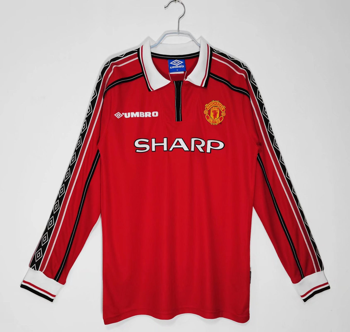 Manchester United Retro Long Sleeve Home Kit 98/99