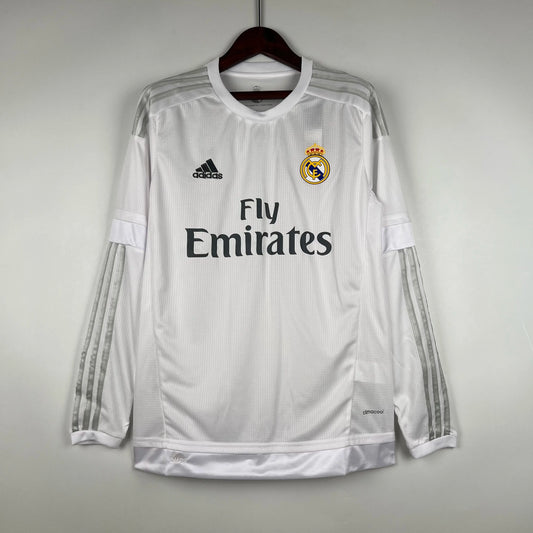 Real Madrid Retro Long Sleeve Home Kit 15/16
