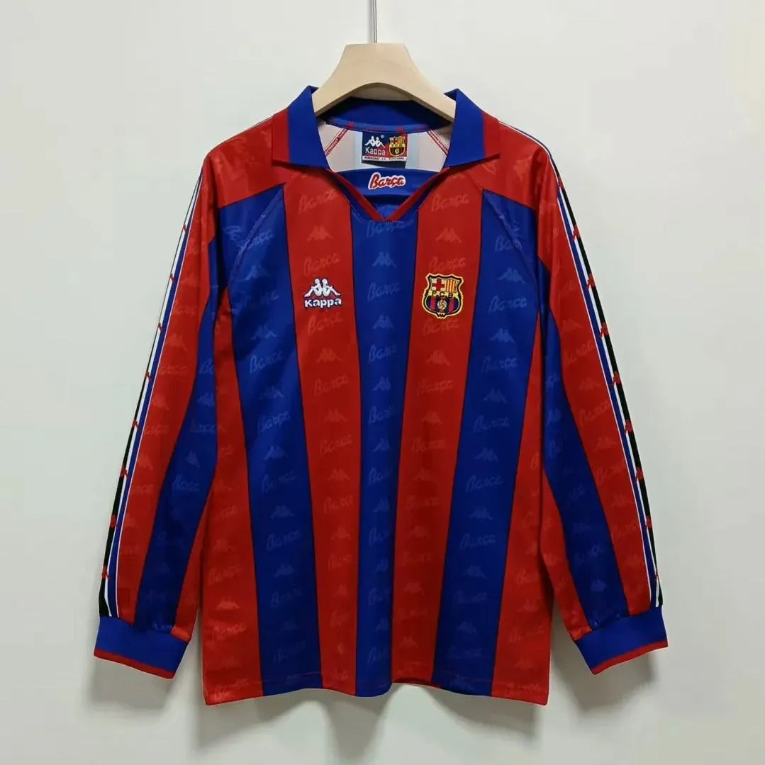 Barcelona Retro Long Sleeve Home Kit 96/97