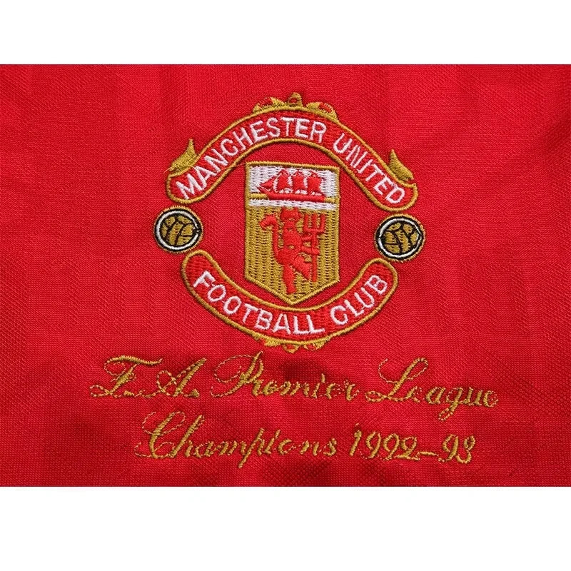 Manchester United Retro Long Sleeve Home Kit 92/93 (Patches Included)