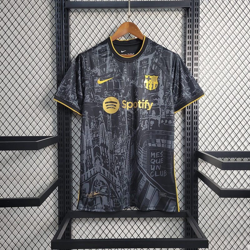 Barcelona Black & Gold Special Third Kit 23/24