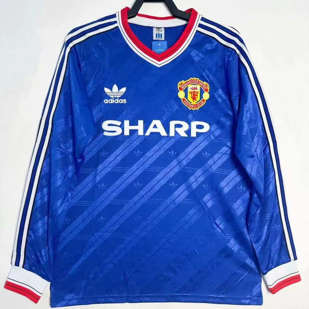 Manchester United Retro Long Sleeves Third Kit 86/88