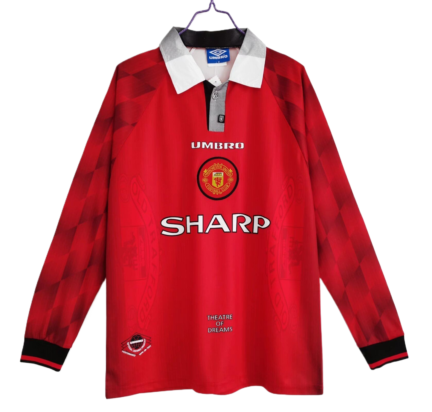 Manchester United Retro Long Sleeve Home Kit 96/97