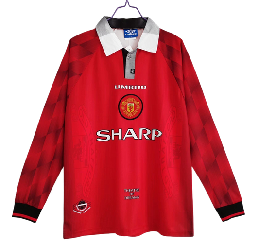 Manchester United Retro Long Sleeve Home Kit 96/97