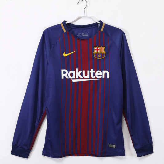 Barcelona Retro Long Sleeve Home Kit 17/18
