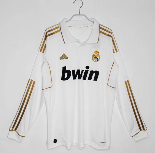 Real Madrid Retro Long Sleeve Home Kit 11/12