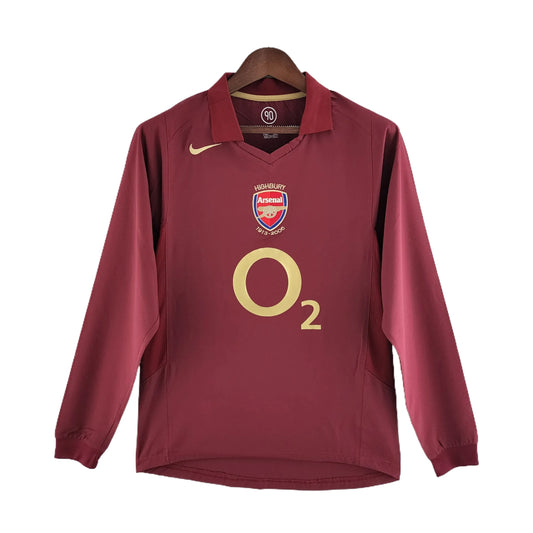 Arsenal Retro Long Sleeve Home Kit 05/06