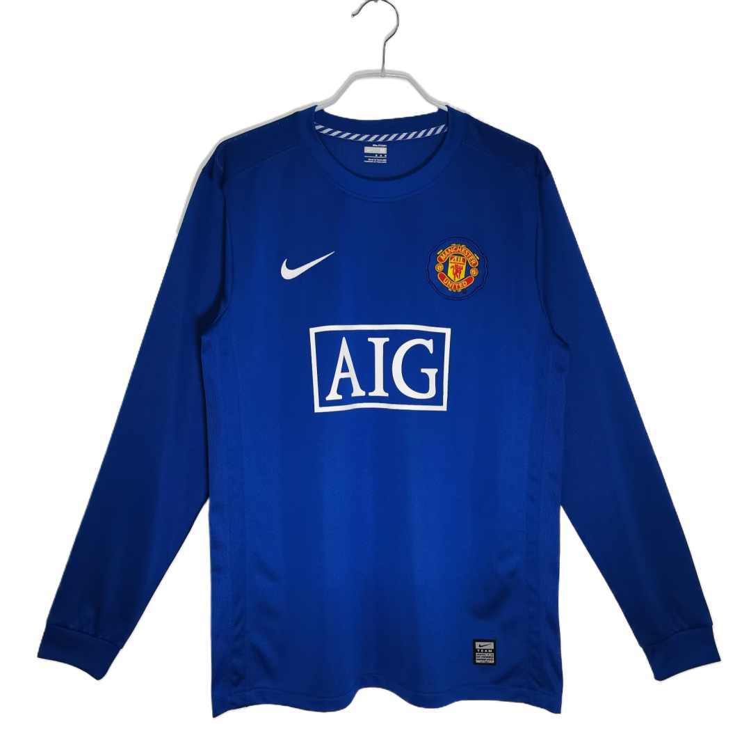 Manchester United Retro Long Sleeve Third Kit 08/09