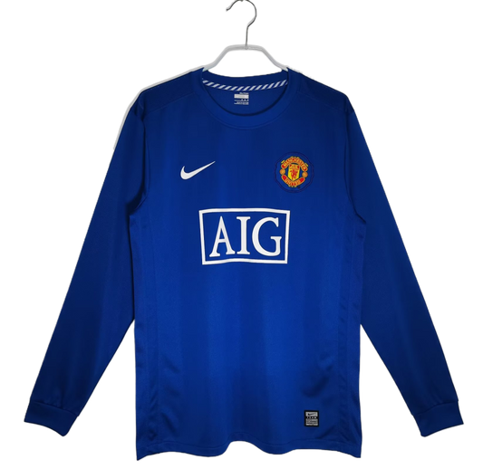 Manchester United Retro Long Sleeve Third Kit 08/09