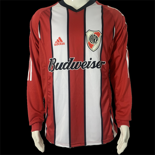 River Plate Retro Long Sleeve Away Kit 03/04