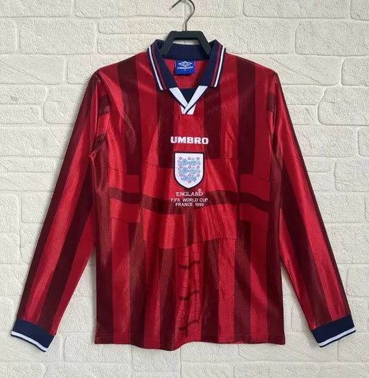 England Retro Long Sleeve Away Kit 98/99