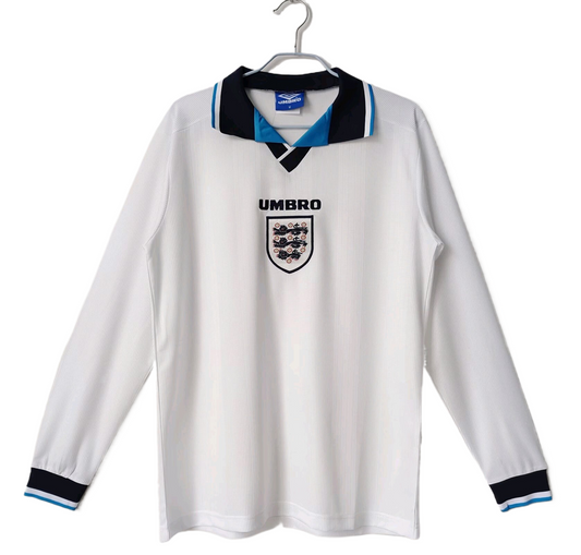 England Retro Long Sleeve Home Kit 96/97
