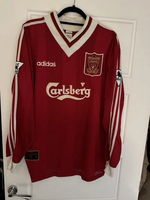 Liverpool Retro Long Sleeve Home Kit 95/96