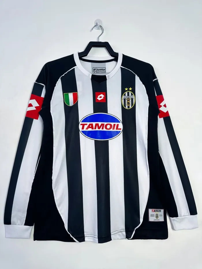Juventus Retro Long Sleeve Home Kit 02/03